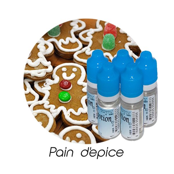 Lot de 5 E-Liquide Pain d'épice, Eliquide Français Ma Potion, recharge liquide cigarette électronique. Sans nicotine ni tabac