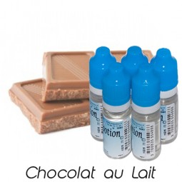 Lot de 5 E-Liquide Chocolat au Lait, Eliquide Français Ma Potion, recharge cigarette électronique. Sans nicotine ni tabac